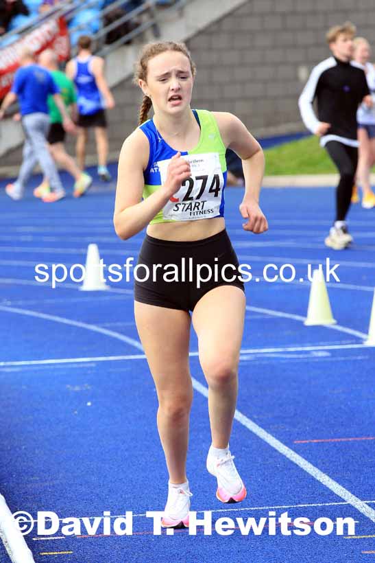 Womens under-17s 2022 Northern Road Relays, SportsCity, Manchester. Photo: David T. Hewitson/Sports for All Pics